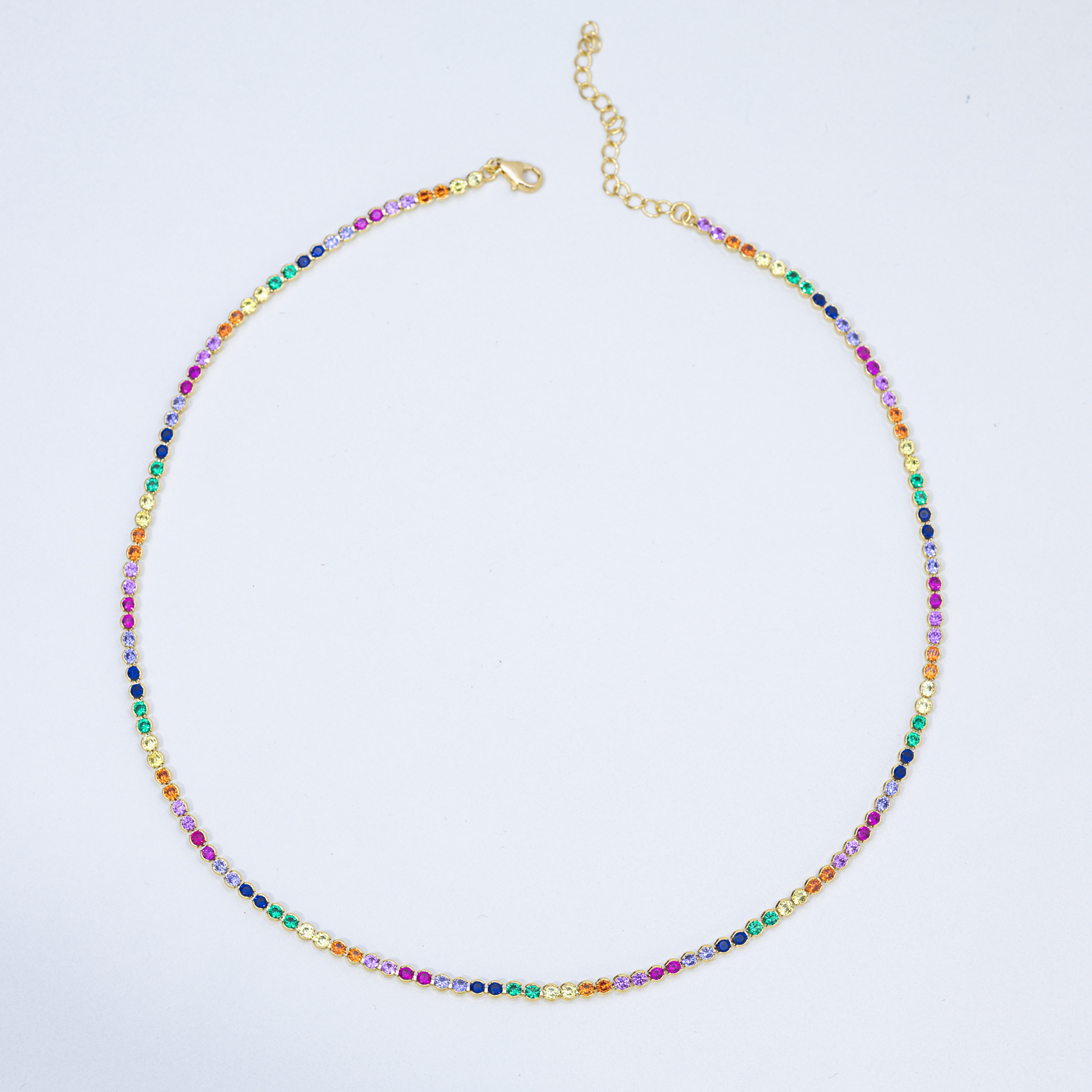 14235 Tennis Chain Colors 2.5mm 35cm
